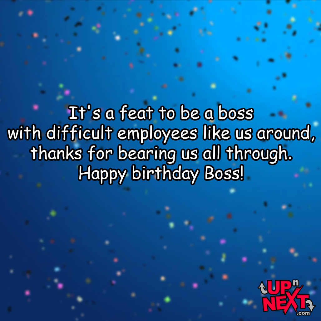happy birthday wish to your boss
