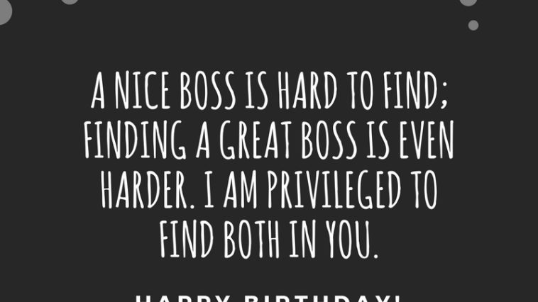 Boss Birthday Wishes