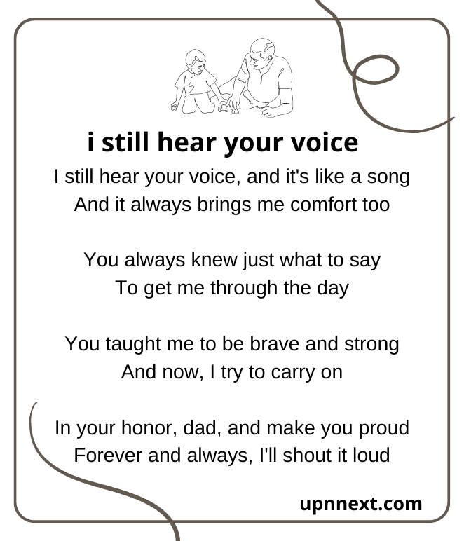 i still hear your voice