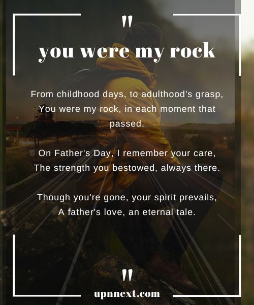 you were my rock