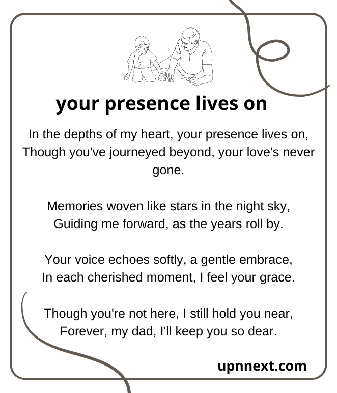 your presence lives on