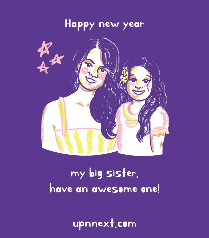 Happy new year quotes for elder sister